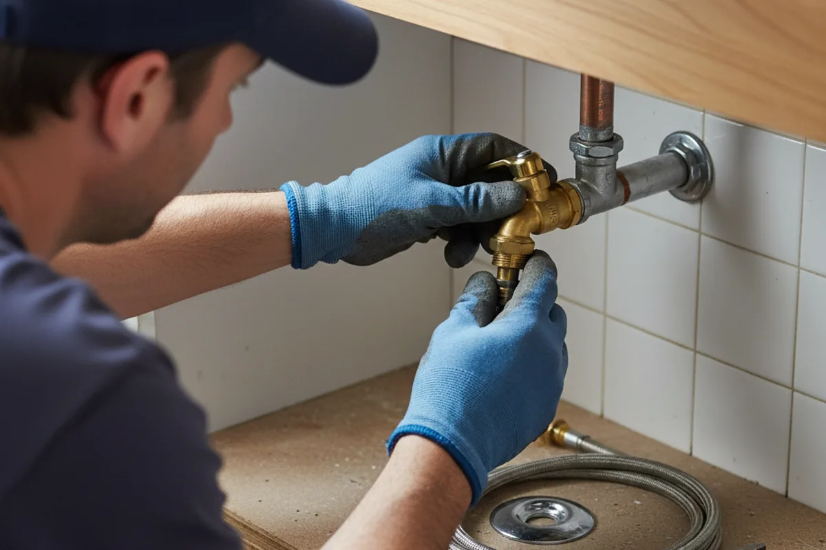 Shutoff valve and fitting work during Faucet and Fixture Repair in Stanfield
